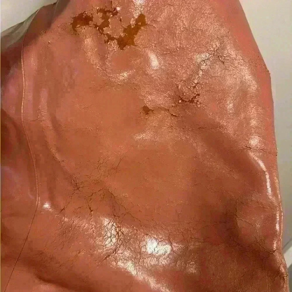 Free People patent perfect carryall bag in pink. thick strap patent leather - Picture 10 of 15